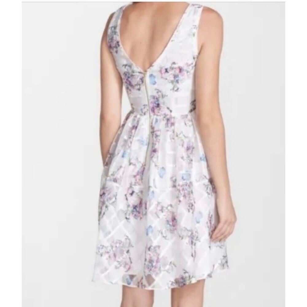 Anthropologie Maeve White Peony Garden Dress Ballet core Pastels Size 2 - Picture 2 of 7